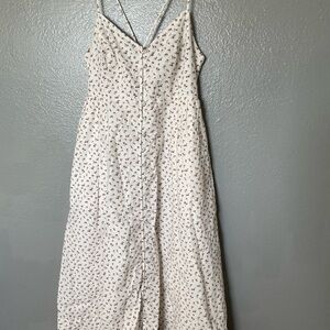 Madewell White Sleeveless Maxi Sundress